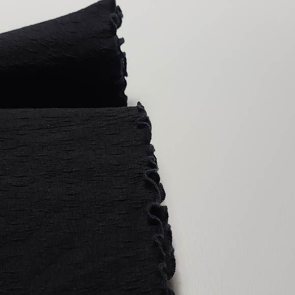 PORTOCRUZ Black Flowy Swimsuit Cover Up Womens Stretch Skirt Size Large - Picture 9 of 10